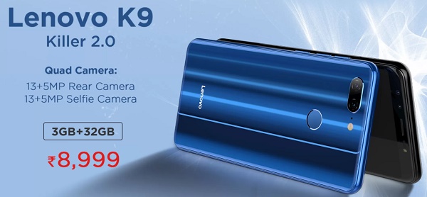 India Desire : Lenovo K9 Flipkart Price Rs 8999 :Next Sale Date 1st Nov @12AM, Specifications & Buy Online In India